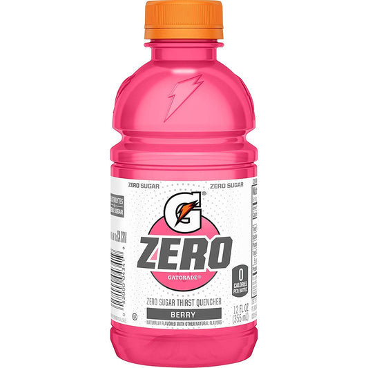 Gatorade Zero Sugar Thirst Quencher, Berry, 12 Ounce(Pack of 24)