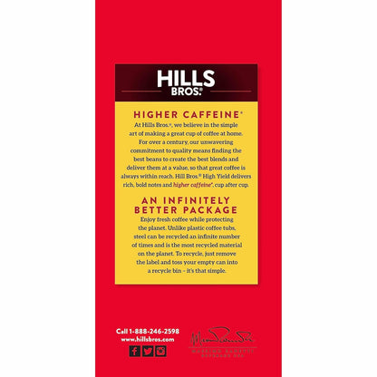 Hills Bros. Ground Coffee - High Yield, 30.5 oz Can