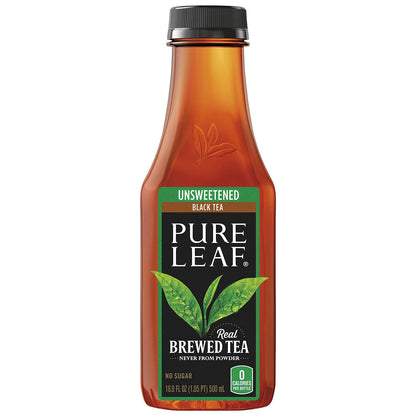 Pure Leaf Unsweetened Iced Real Brewed Tea - Never From Powder - By Gourmet Kitchn - 3 Boxes (16.9oz - 18 pk per Box), Total 54 Bottles 3 Pack (54 Bottles)