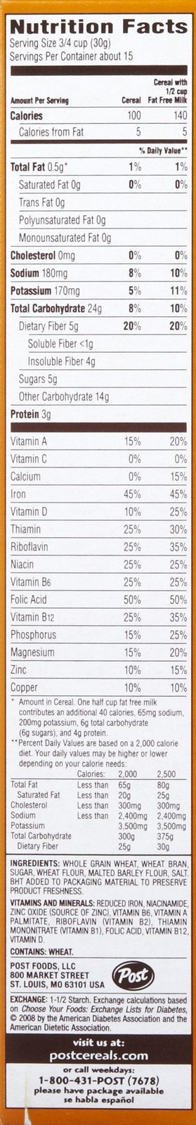 Post Bran Flakes - 16 oz - 2 pk