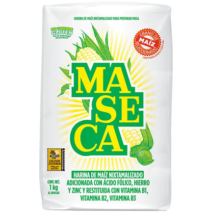 White Maseca Corn Flour 1 Kg (Pack of 2)