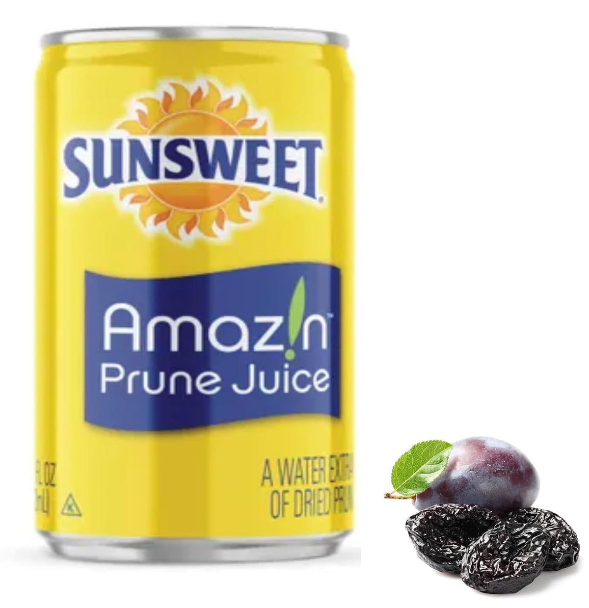 Sunsweet Prune Juice - Pack of 8 Cans - 7.5 oz Cans - Amazin Prune Juice - Excellent Source of Fiber - Keep Your Digestive System in Balance