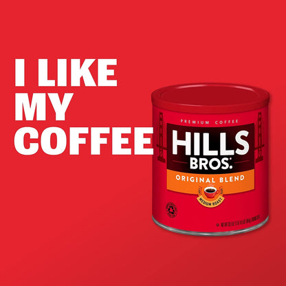 Hills Bros. Original, Medium Roast, Coffee (26 Ounce (Pack of 2))