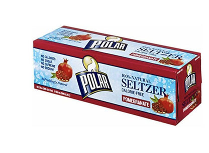 Valpa Products Polar Beverage Pomegranate Seltzer, 12 fl oz., 24 ct