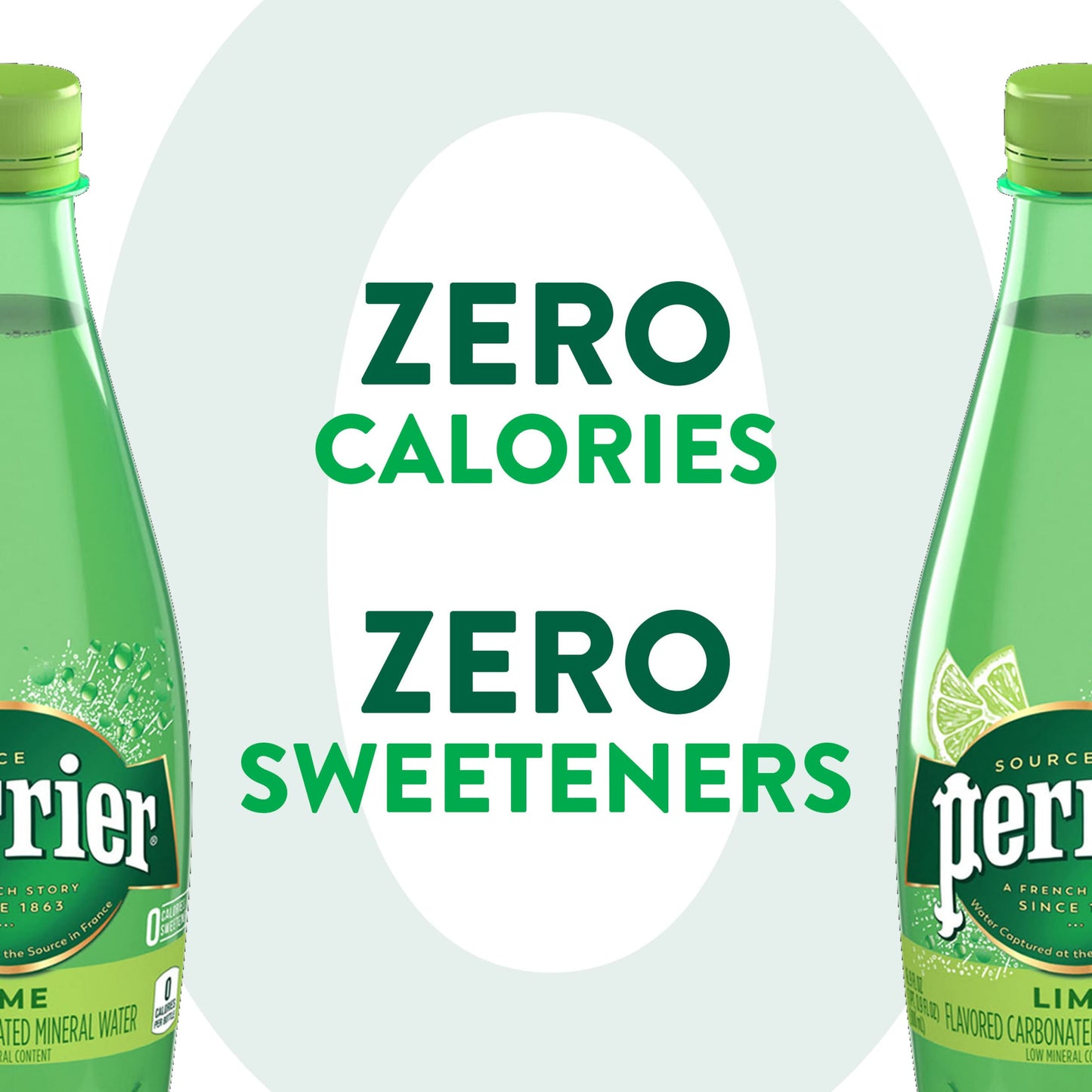 Perrier Lime Flavored Sparkling Water, 16.9 FL OZ Plastic Water Bottles (24 Count)