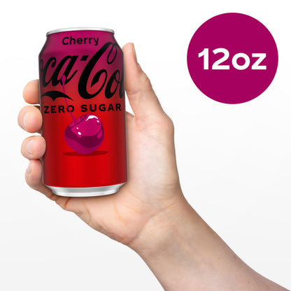 Coca-Cola Cherry Coke Zero, 12 Fl Oz (Pack of 12)