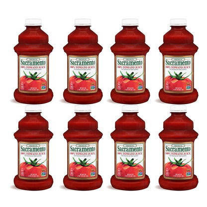 Sacramento Tomato Juice, Kosher and Gluten Free, No High Fructose Corn Syrup, 46 Ounce Bottle, 4-Pack