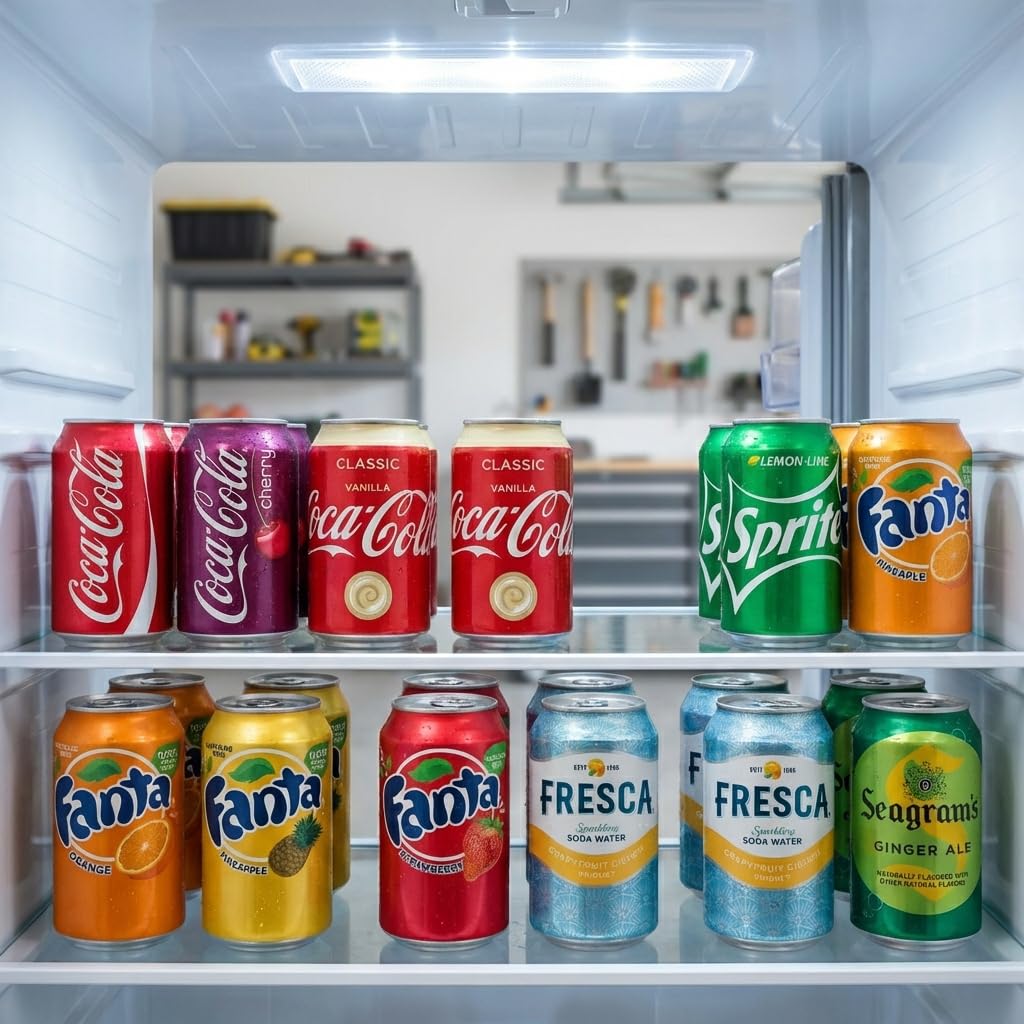 Soda Variety Pack 18PK – 9 Flavor Assortment of Coca-Cola, Sprite, Fanta & Seagram’s Ginger Ale – 12 oz Cans Mixed Soft Drinks for Parties, Office, Home & Events