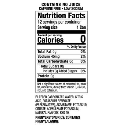 7UP Cherry Zero Sugar Soda, 12 fl oz cans, 12 pack