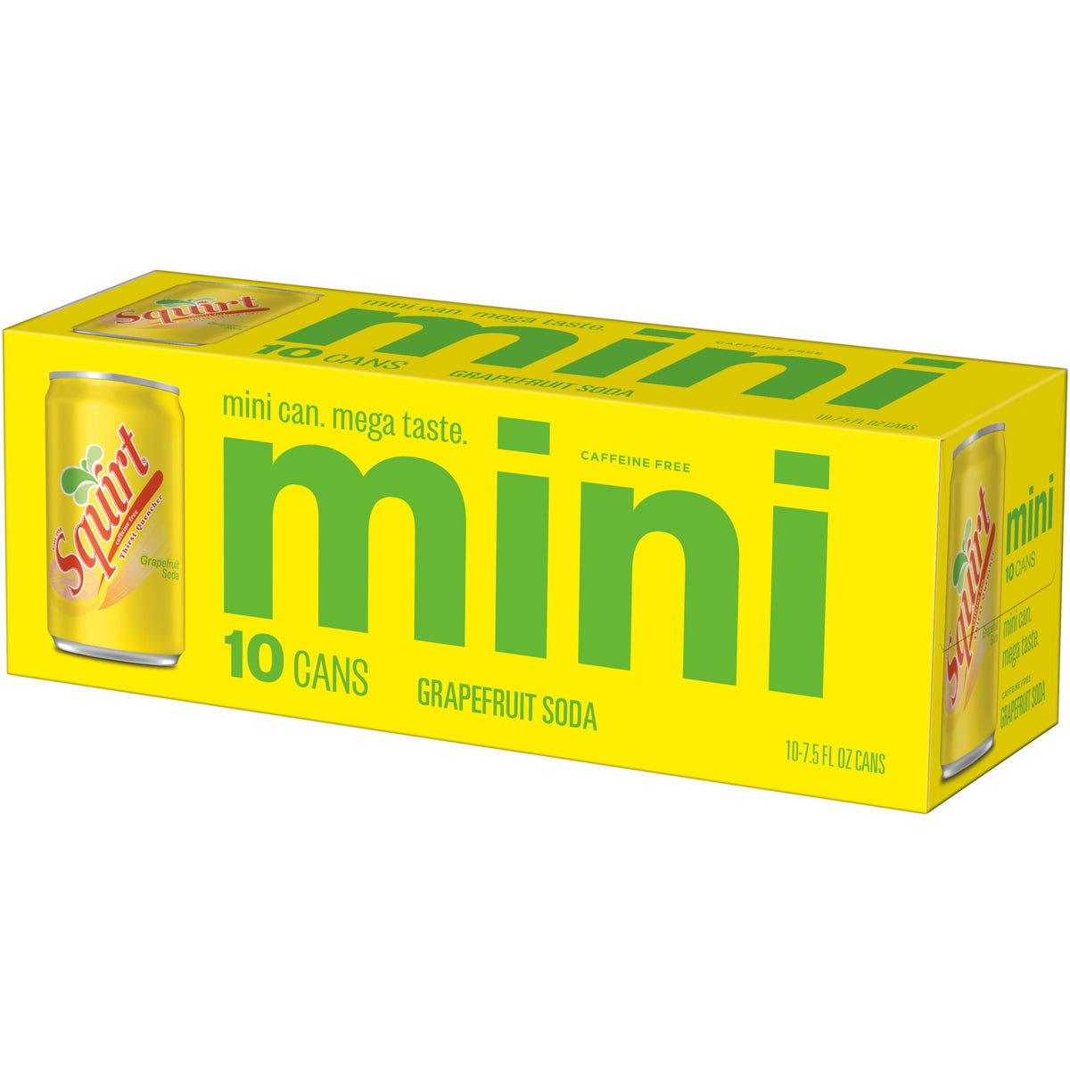 Squirt Soda, 7.5 Fl oz Mini Cans, 10 Pack