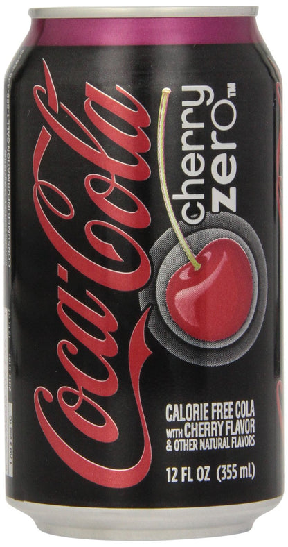 Coca Cola Cherry Coke Zero, 12 Fl Oz (Pack of 24)