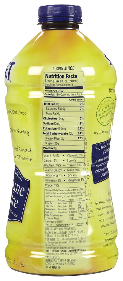 Sunsweet Prune Juice, 6pk, 5.5 oz