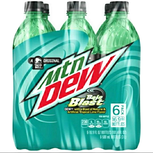 Mountain Dew Baja Blast 6pk 16.9oz - SET OF 2