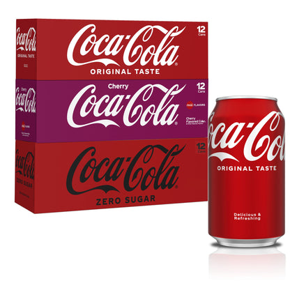 Coca-Cola Soft Drink Variety Pack, 12 fl oz, 36 Pack