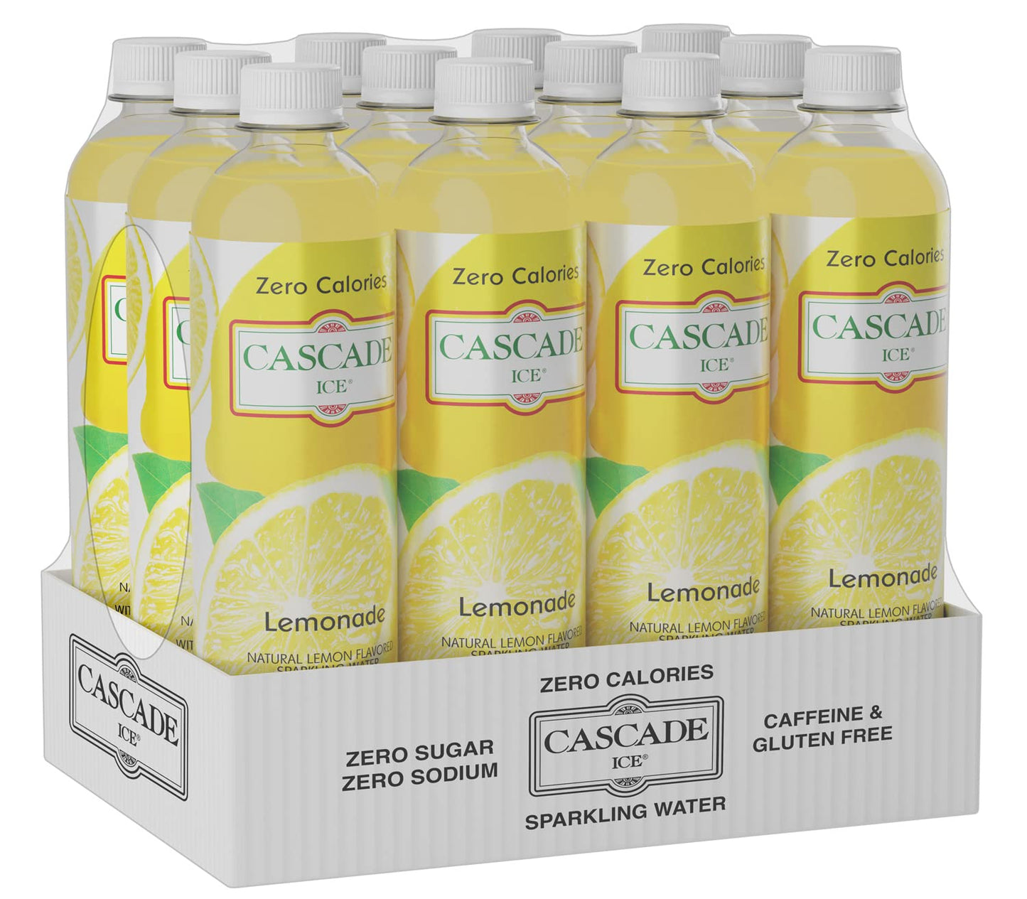 Cascade Ice Sparkling Water, Coconut, 17.2 Fl Oz (Pack of 12)
