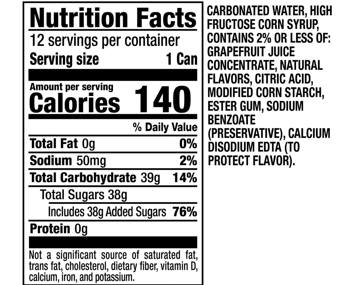 Squirt soda, 12 fl oz, 18 cans
