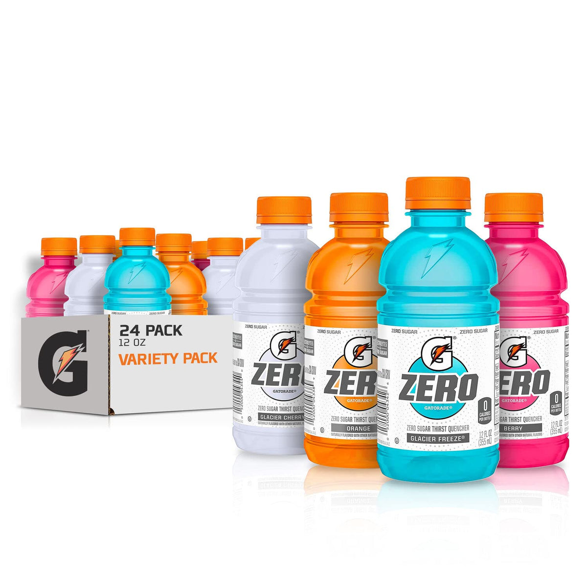 Gatorade Zero, Variety Pack 2.0, 12 Fl Oz (Pack of 24)