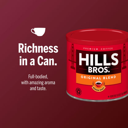 Hills Bros. Ground Coffee - High Yield, 30.5 oz Can