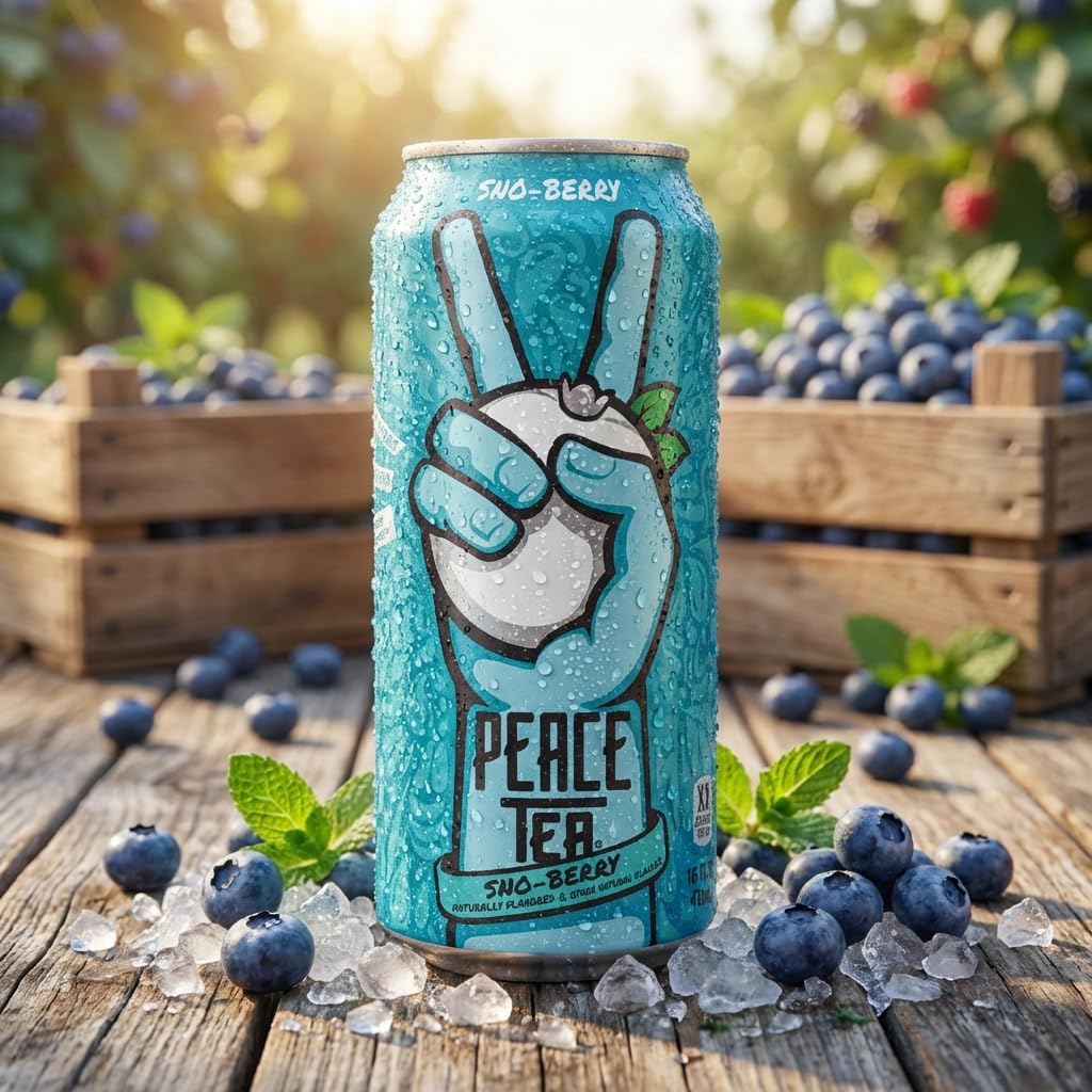Peace Tea 16 oz 12-Pack Variety – Caddy Shack, Razzleberry & Sno-Berry – Ready-to-Drink Iced Tea Beverage Assortment – Bold Fruit Flavored Tea Drinks