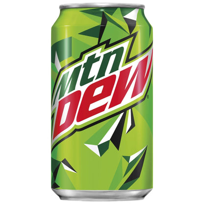 Mtn Dew Soda, 12oz Cans, (20 Pack)