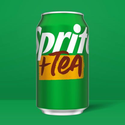 Sprite + Tea, Lemon-Lime and Tea Flavored Soda , 12 fl oz, 12 pack