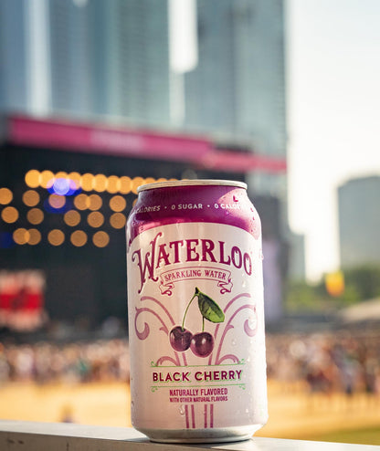 Waterloo Sparkling Water, Black Cherry Naturally Flavored, 12 Fl Oz (Pack of 24) | Zero Calories | Zero Sugar or Artificial Sweeteners | Zero Sodium