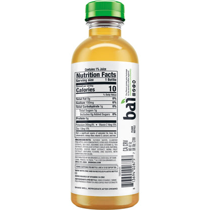 Bai Antioxidant Infused Water Beverage, Pilavo Pineapple Mango, with Vitamin C and No Artificial Sweeteners, 18 Fluid Ounce Bottle, 12 Pack