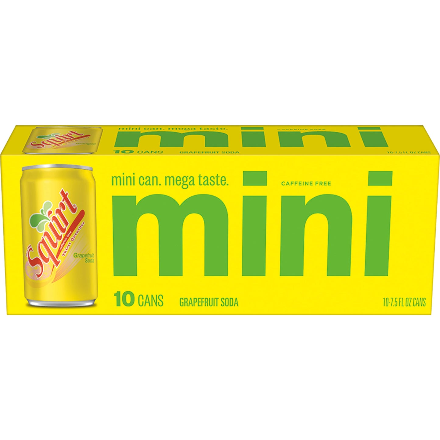 Squirt Soda, 7.5 Fl oz Mini Cans, 10 Pack