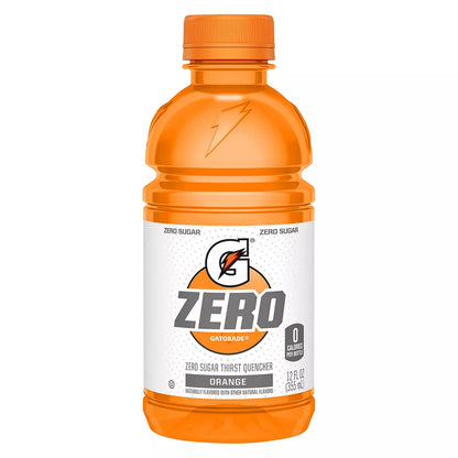 Gatorade Zero Sugar 12oz Three Flavor Variety Orange, Glacier Freeze and Grape (Pack of 28)