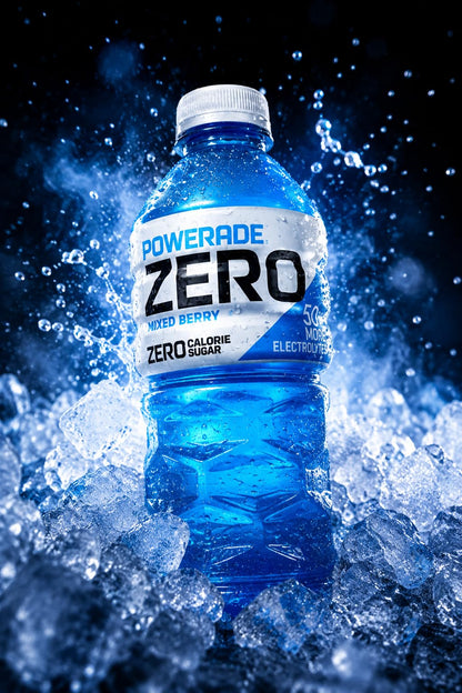 Powerade Zero Variety Pack (9 Bottles, 28 oz Each) – Zero Sugar Electrolyte Sports Drink Bundle with Grape, Fruit Punch, Mixed Berry, Strawberry Smash & Orange
