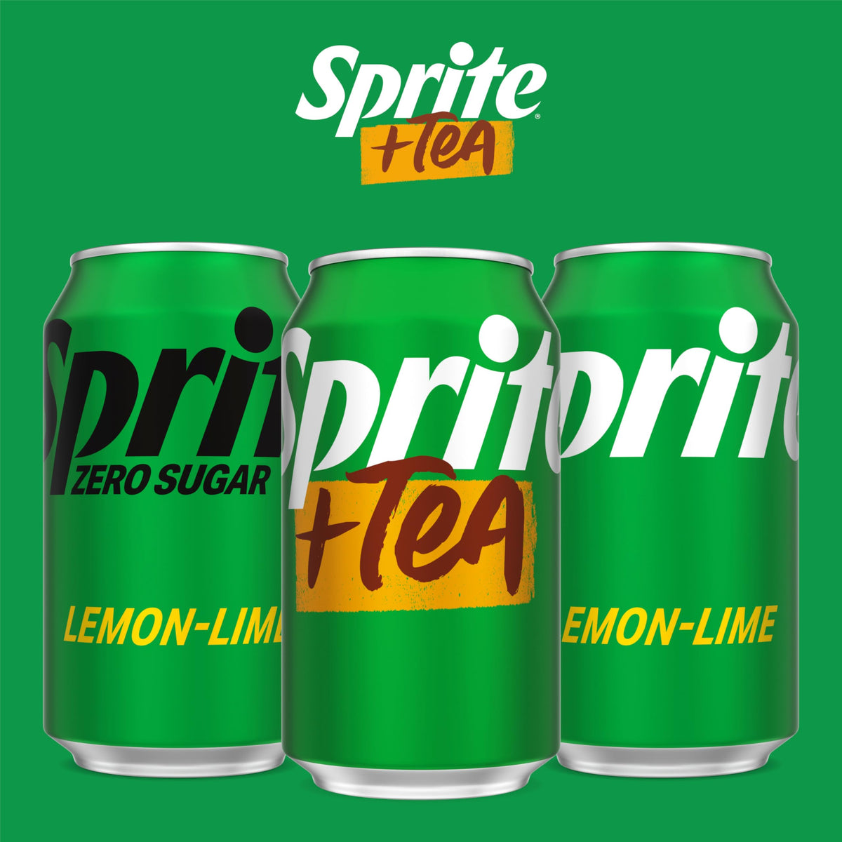 Sprite + Tea, Lemon-Lime and Tea Flavored Soda , 12 fl oz, 12 pack
