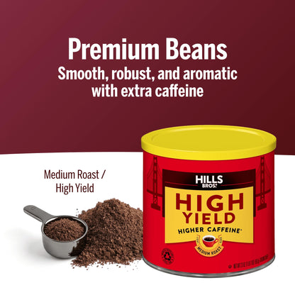 Hills Bros. Ground Coffee - High Yield, 30.5 oz Can