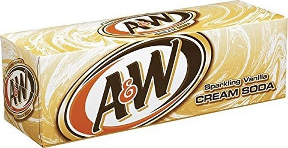 A&W Cream Soda, 12 fl oz cans, 12 pack