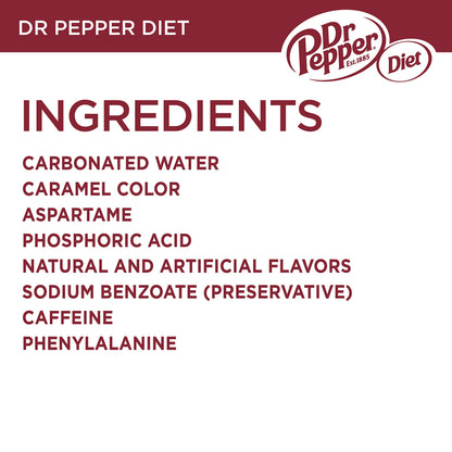 Diet Dr Pepper Soda, 7.5 fl oz cans, 8 pack