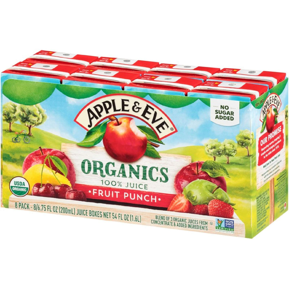 Apple & Eve Organics Apple Juice, 6.75 Fluid-oz, 40 Count