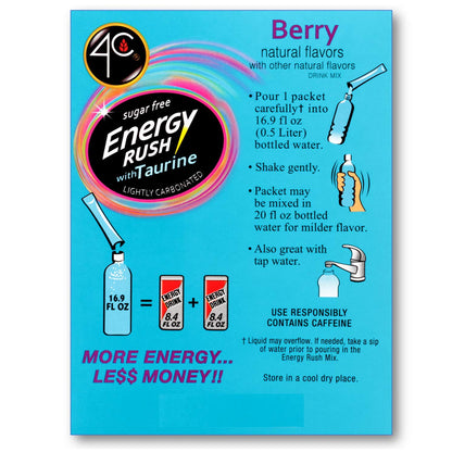 4C Energy Rush Berry (4.96 Ounce, Pack of 1)