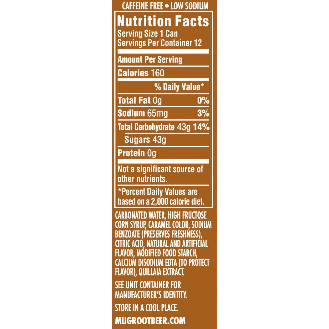 Mug Root Beer Soda, Fridge Pack Bundle, 12 fl oz, 36 Cans