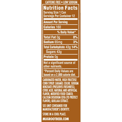 Mug Root Beer Soda, Fridge Pack Bundle, 12 fl oz, 36 Cans