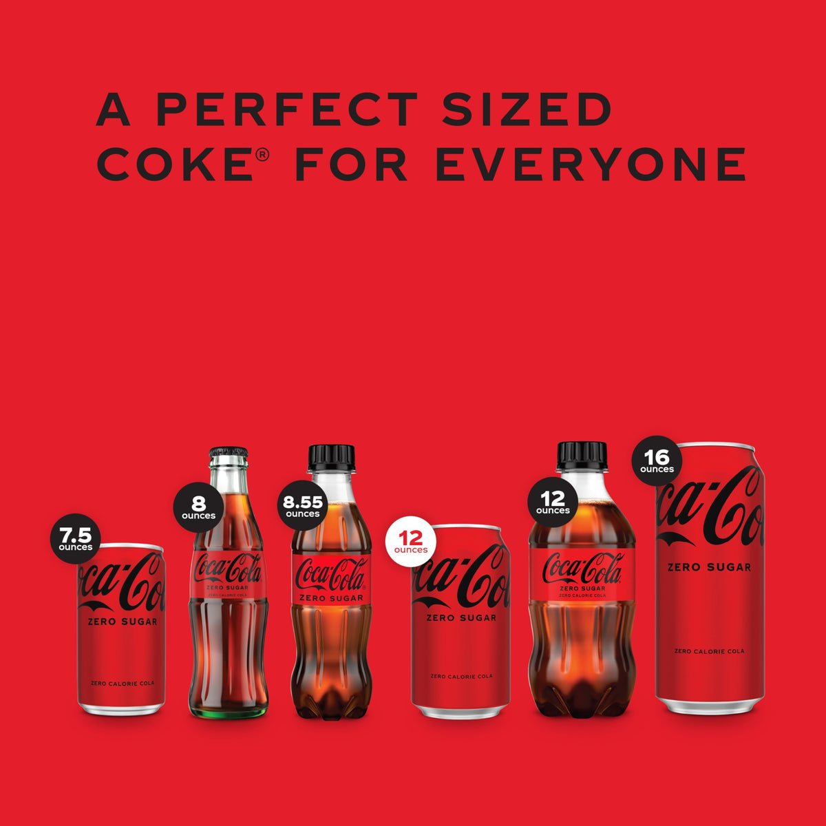 Coke Zero Sugar Diet Soda, 12 Fl Oz (pack of 20)
