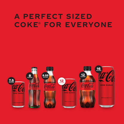 Coke Zero Sugar Diet Soda, 12 Fl Oz (pack of 20)