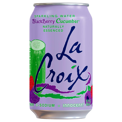 La Croix Sparkling Water, Blackberry Cucumber, 12-Pack Zero Sugar, Zero Calories, Zero Sodium