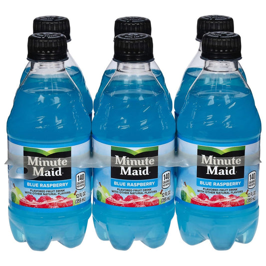Minute Maid, Blue Raspberry Drink, 12 Fl Oz, 6 Count