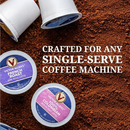 Victor Allen's Coffee French Vanilla Flavored Coffee, Medium Roast, 42 Count, Single Serve Coffee Pods for Keurig K-Cup Brewers