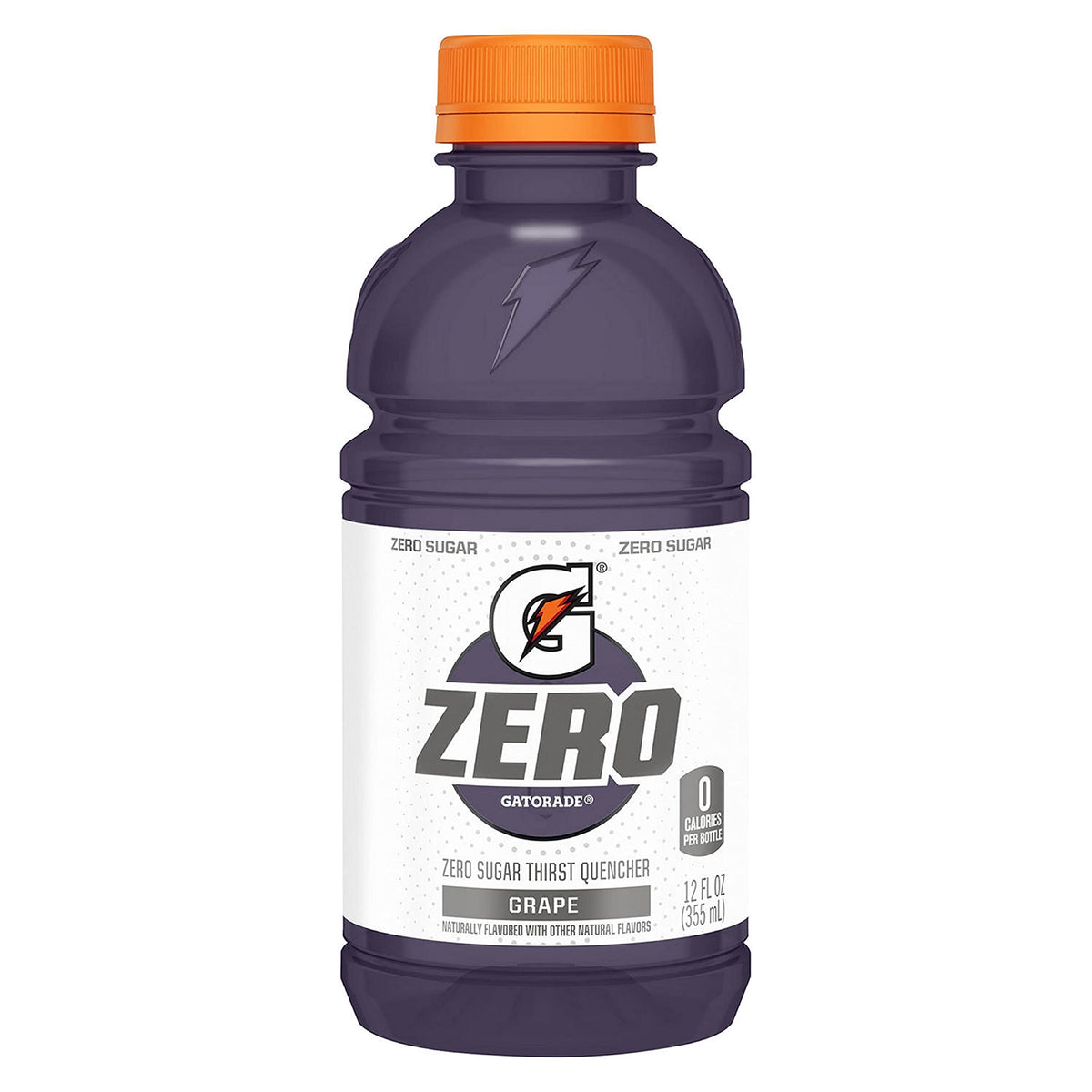 Gatorade Zero Sugar 12oz Three Flavor Variety Orange, Glacier Freeze and Grape (Pack of 28)