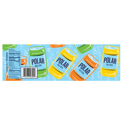 Polar Seltzer Water Citrus Variety Pack, 12 fl oz cans, 18 pack