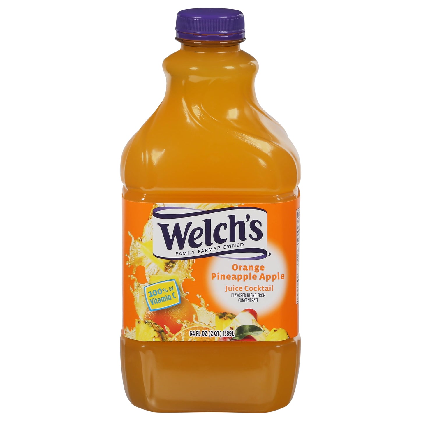 Welch's Cocktail Juice, Orange/Pineapple/Apple, 64 Ounce