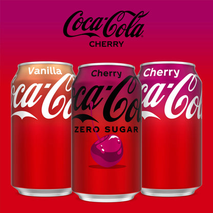 Coca-Cola Cherry Coke Zero, 12 Fl Oz (Pack of 12)