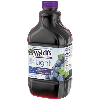 Welch's Juice 64oz Bottle (Pack of 4) Choose Flavor Below (Light Concord Grape Juice)