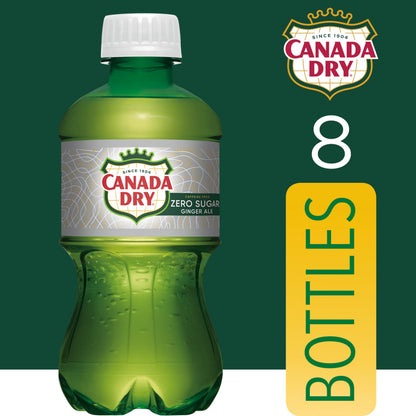 Diet Canada Dry Ginger Ale Soda, 12 Fluid Ounce Bottle, 8 Count