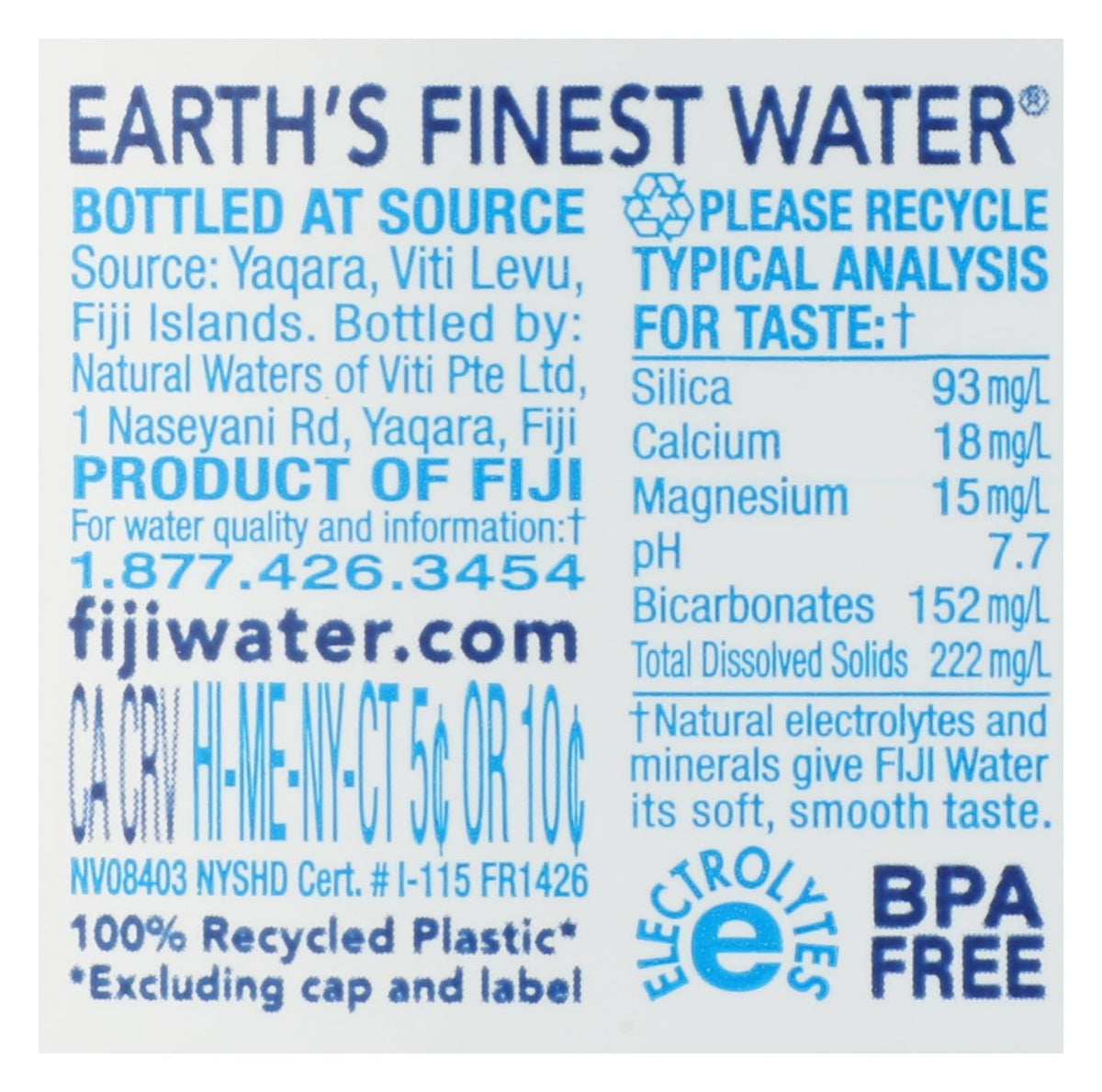 Fiji, Water Artesian, 16.9 Fl Oz, 24 Pack